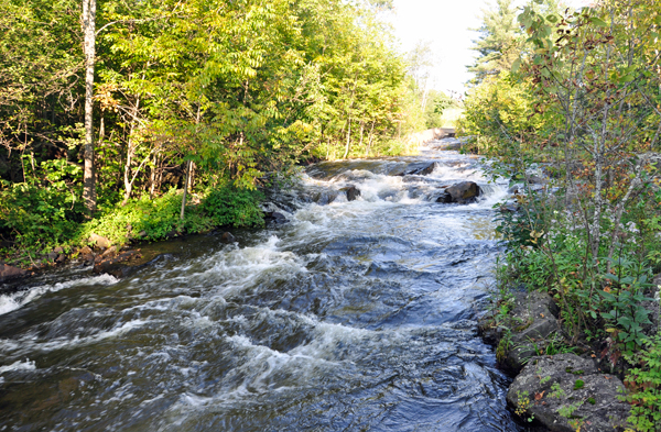 a small fall on Part of the Ontonagon River
